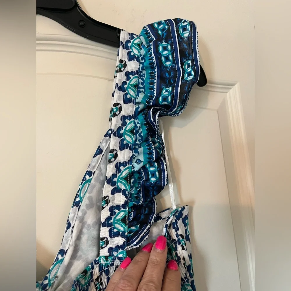 Lucky Brand Floral Maxi Dress with Ruffle Straps Women’s Size Small - Picture 4 of 16